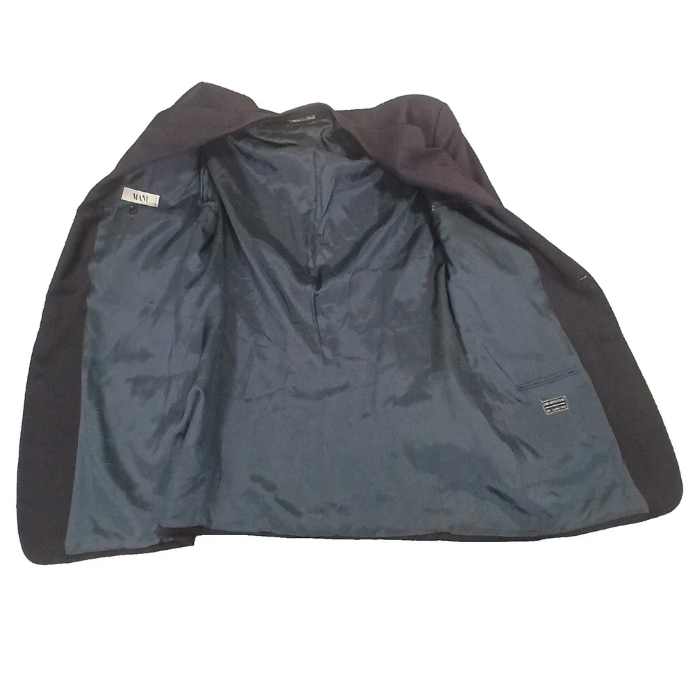Mani by Giorgio Armani Mens Blazer Jacket Size 42L Brown‎ Virgin Wool Sport Coat